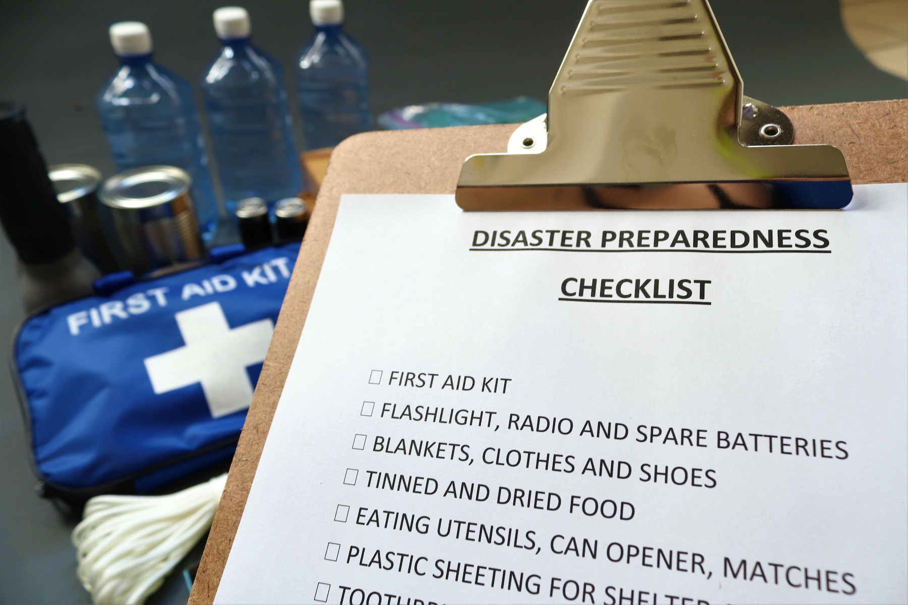 Disaster preparedness checklist 