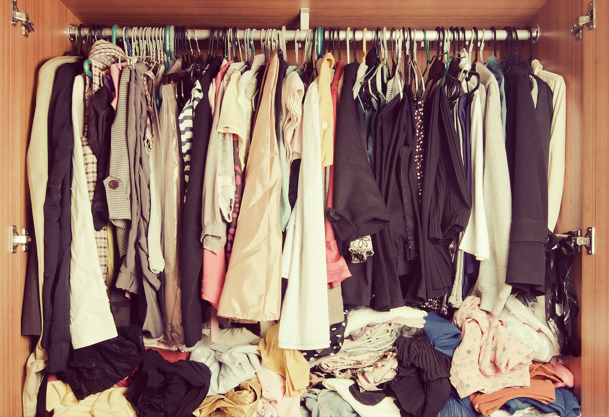 Smelly clothes in closet